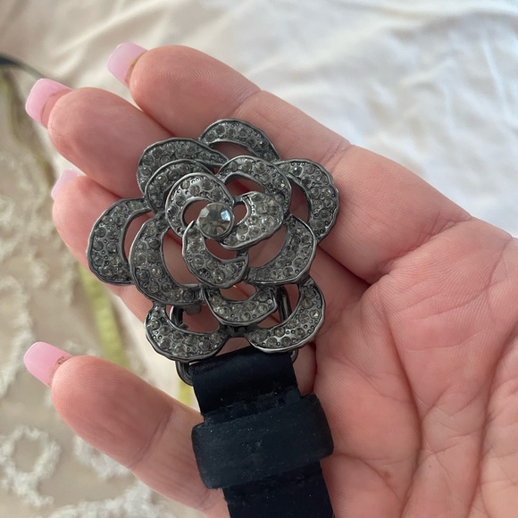 Beautiful Blingy Vintage Talbots Navy belt. - Picture 2 of 4